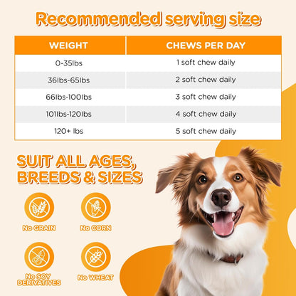 UKNM Dog Calming Chews – Natural Anxiety Relief Treats, Chicken Flavour, 100 Count