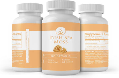 PURE ORIGINAL INGREDIENTS Irish Sea Moss – 100 Capsules, Pure Single Ingredient