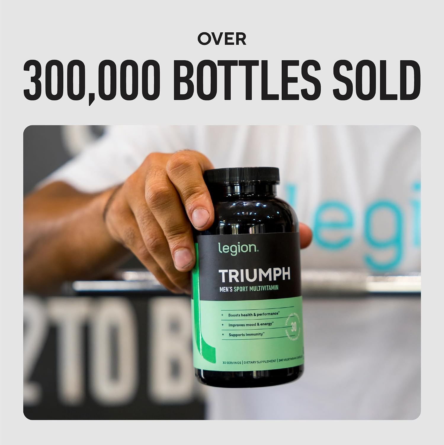 LEGION Triumph Men's Sport Multivitamin - Complete Multivitamin for Men - 30 Servings - görsel 9
