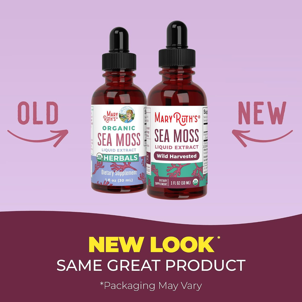 MARYRUTH'S Organic Irish Sea Moss Liquid Drops | Chondrus Crispus | Wild Harvested | Organic Irish Moss Formulated for Adults & Kids Ages 14+ | Unflavoured | Sugar Free | Vegan | Non-GMO | 30 ml - görsel 3