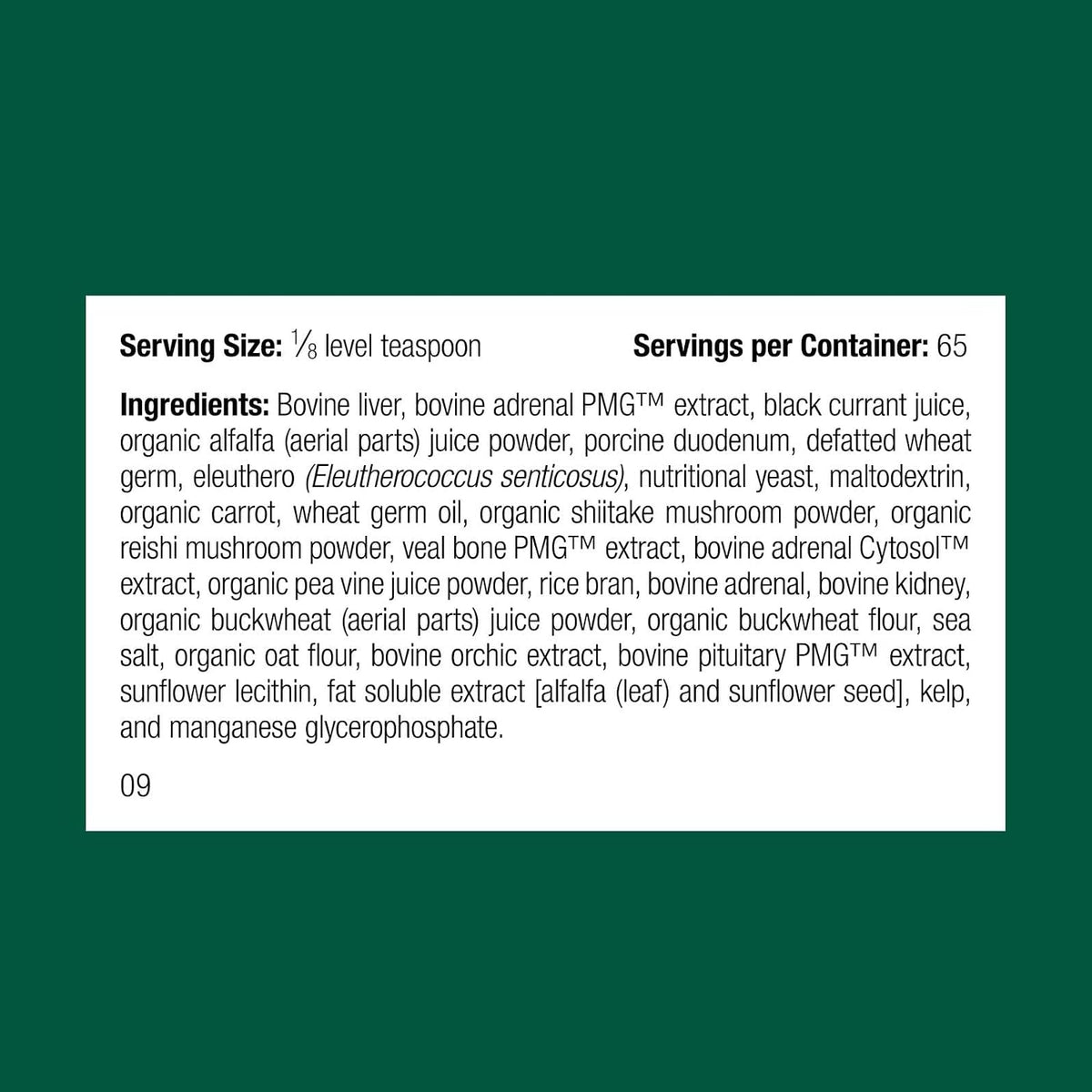 Standard Process Canine Adrenal Support - Nutritional Supplement for Dogs, 25g Powder - görsel 2