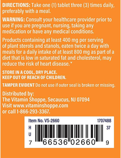 The Vitamin Shoppe Super Phytosterols 900mg, Supports Cardiovascular Health, 90 Tablets