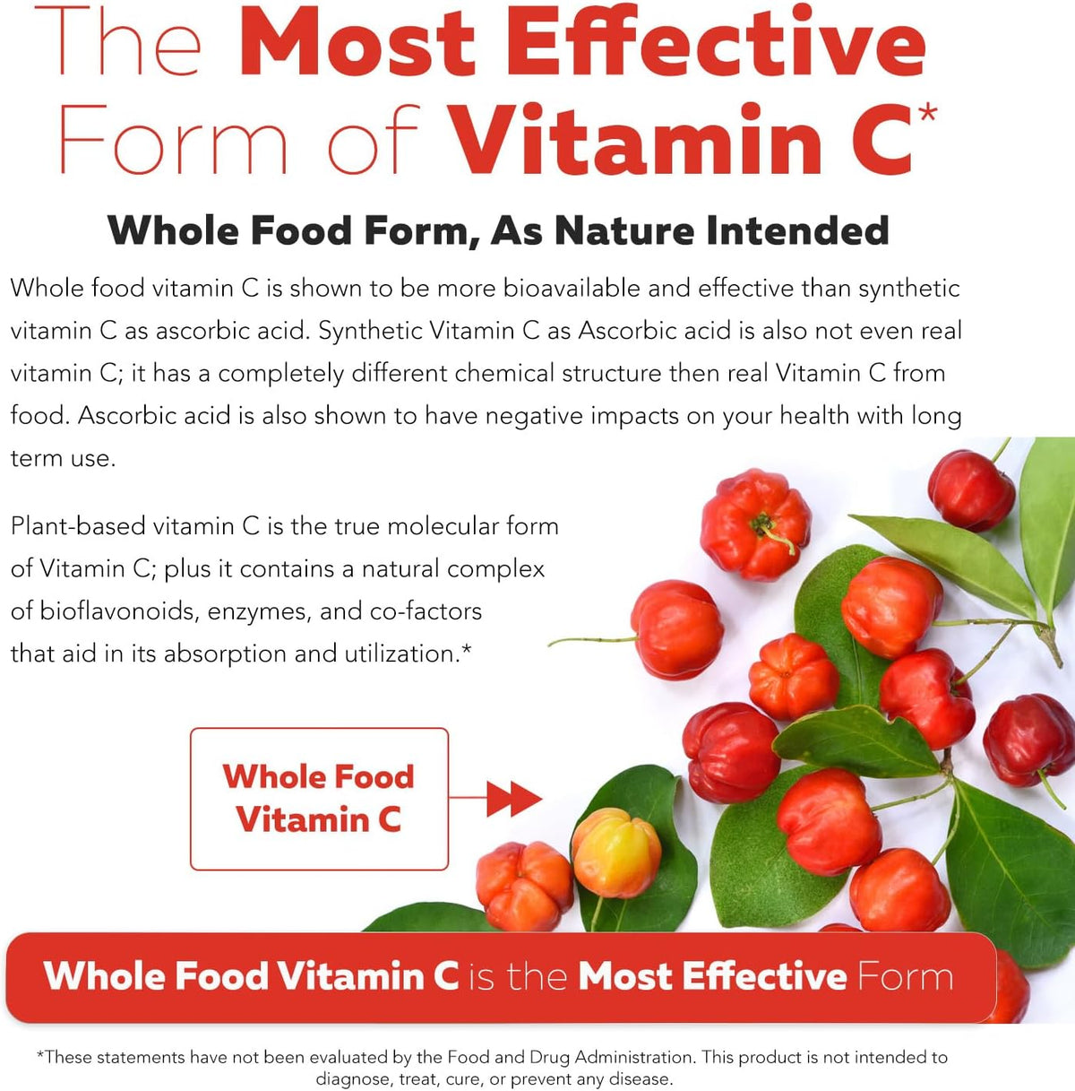 Organic Vitamin C Liquid – 250 mg | Whole Food Vitamin C Supplement from Fruit with Absorption Cofactors, Rutin & Citrus Bioflavonoids – Immune & Antioxidant Support, Total Health (96 Servings) - görsel 3