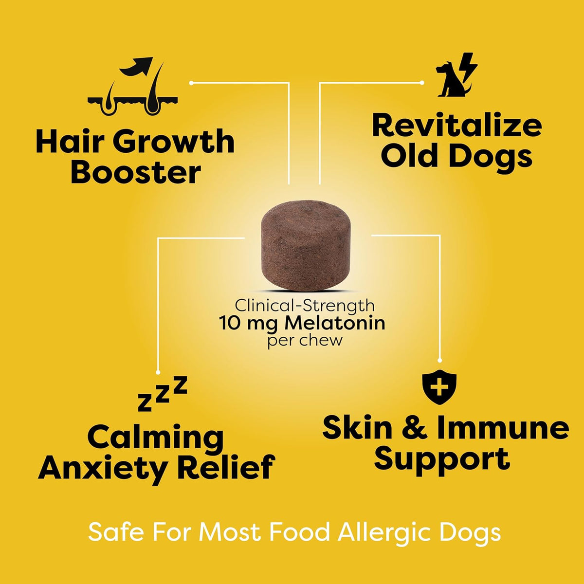 Doc Itchy Rejuvenating Hair-Grower Dog Chews – Fibre blend: Vegan bacon-flavoured, gluten-free, and non-GMO—safe – Image 4