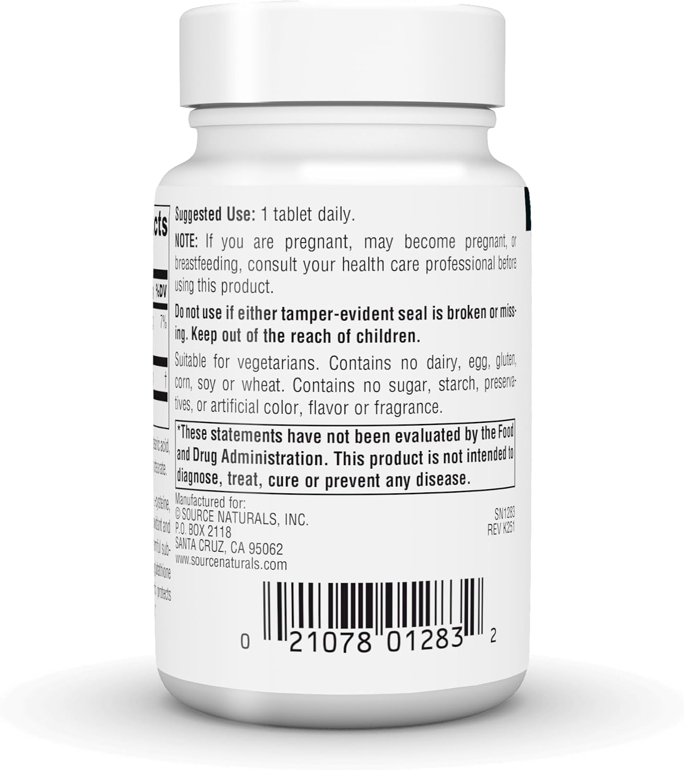 Source Naturals Reduced Glutathione 250mg - Antioxidant & Liver Support, 60 Tablets - görsel 4