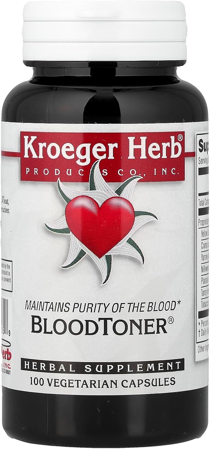 Kroeger Herb Co BloodToner®, 100 Vegetarian Capsules - görsel 1