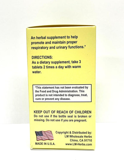 Lao Wei Andrographis Blend - Chuan Xin Lian Herbal Supplement 500mg 60 Tablets