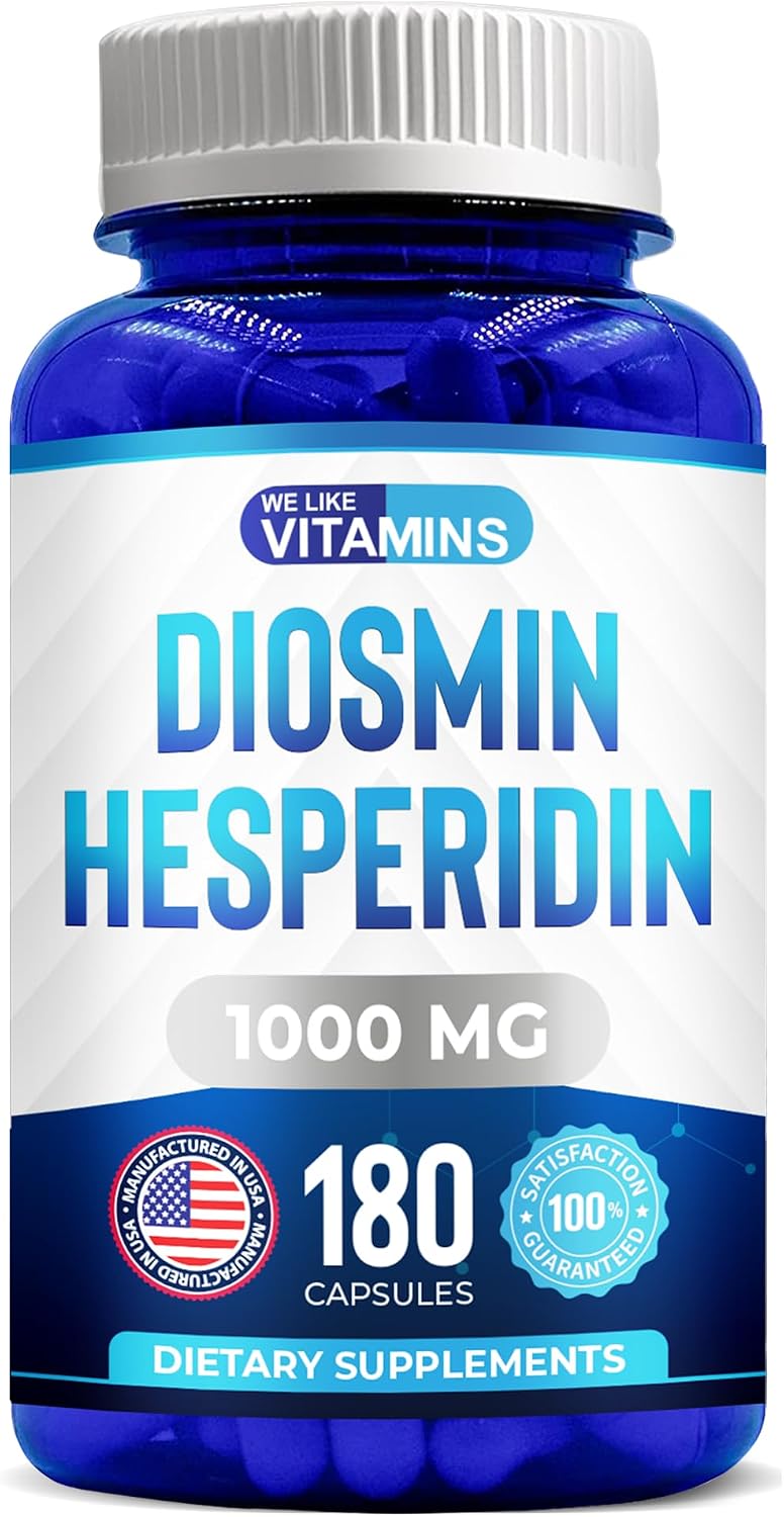 Diosmin Hesperidin 1000mg – 180 Capsules – 90 Day Supply - görsel 1