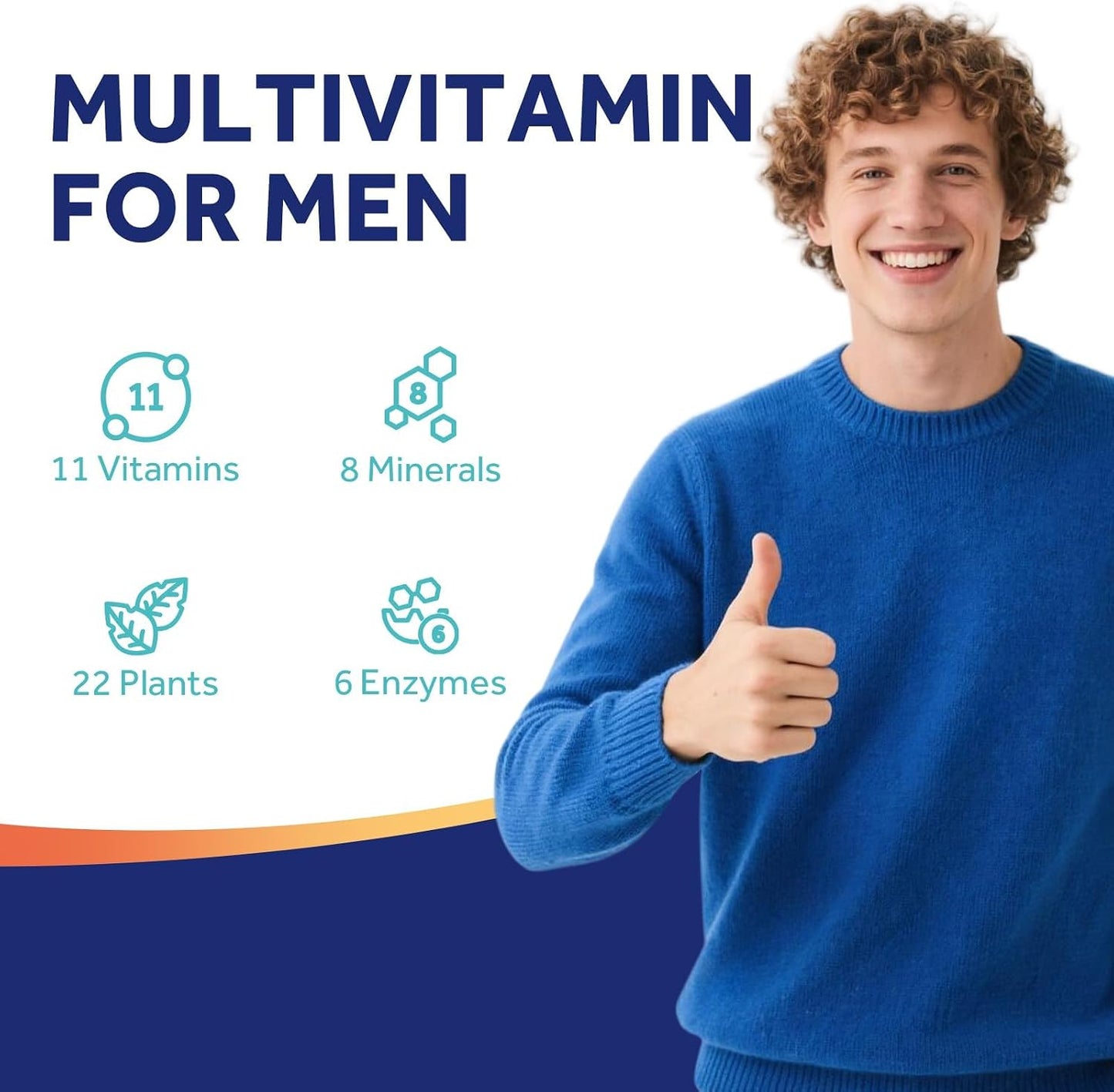 Doctor's Recipes Multivitamin for Men, Comprehensive Daily Multivitamin, Includes Lycopene, Saw Palmetto, Vitamins A, B6, B12, C, D, E, Zinc & More, for Heart, Energy, Prostate & Immune Health, 90 Tablets - görsel 5