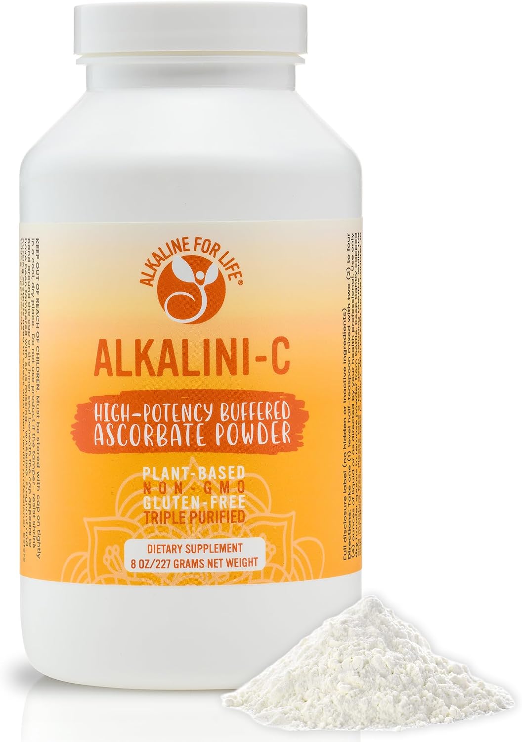 Alkaline for Life Alkalini-C Buffered Vitamin C Powder, Corn-Free, 1,584 mg - görsel 1