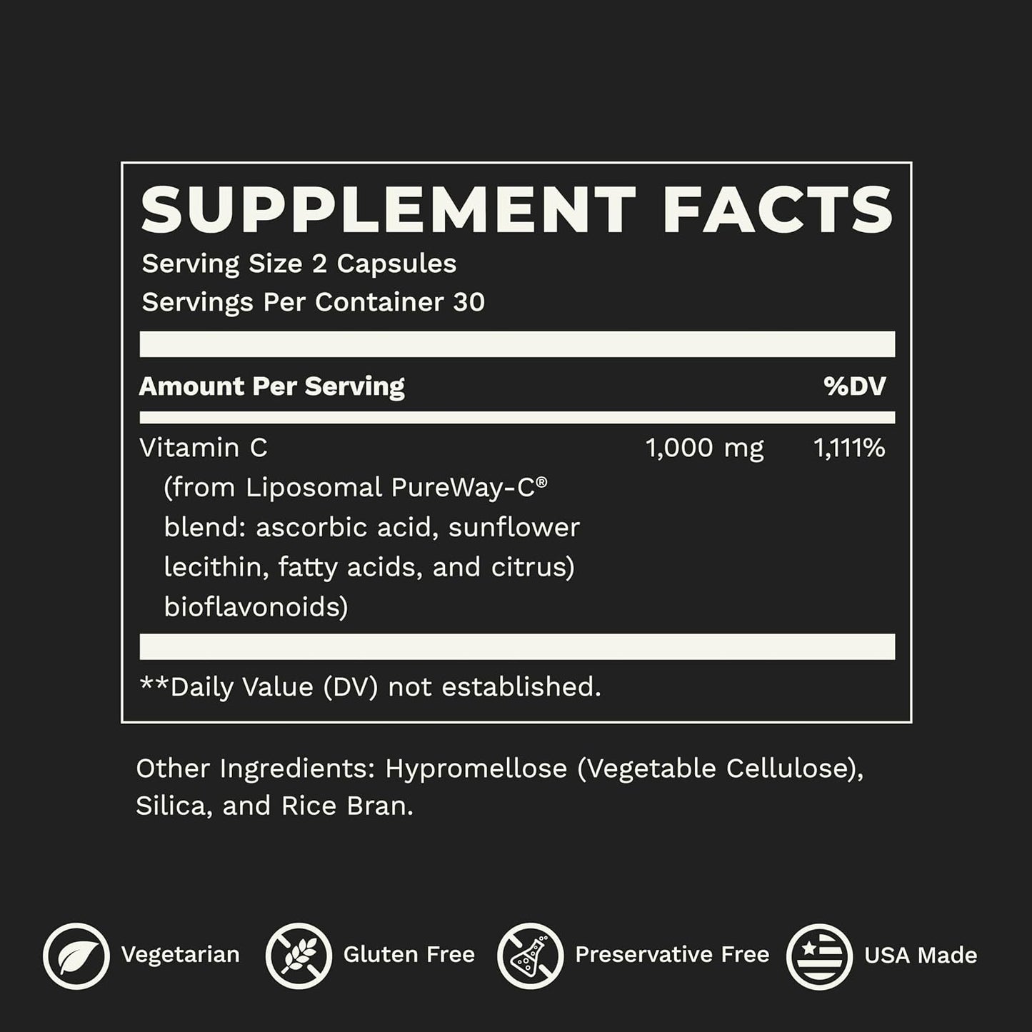 LifeSeasons Essentials Liposomal Vitamin C - 1000 mg - 60 Capsules - görsel 4