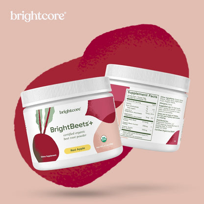 Brightcore Nutrition BrightBeets Beetroot Powder, Red Apple Flavour, 150g, 30 Servings