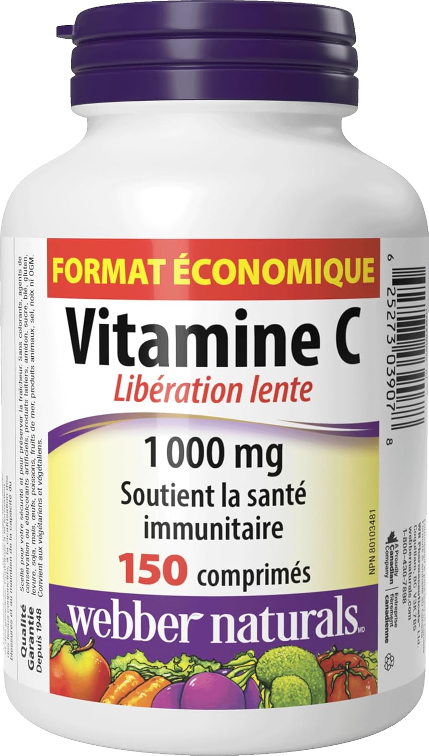 Webber Naturals Vitamin C Timed Release 1000 mg, 150 Tablets - görsel 2