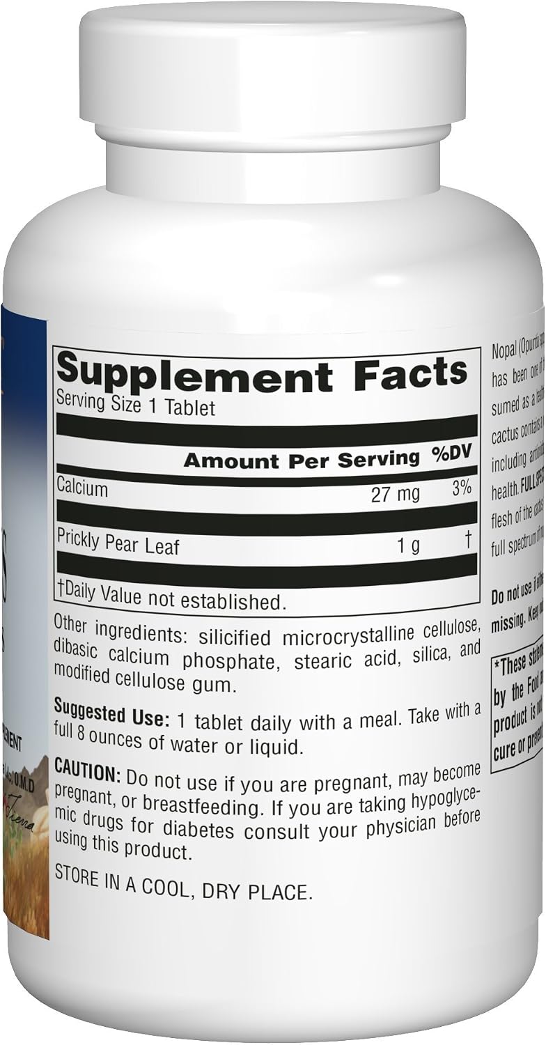 Planetary Herbals Full Spectrum Nopal Cactus, 1000 mg, 120 Tablets - görsel 4