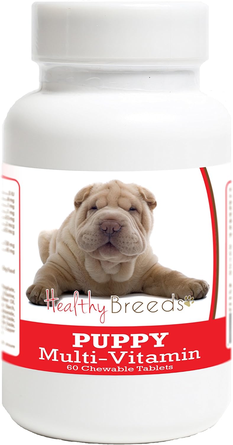 Healthy Breeds Chinese Shar Pei Puppy Dog Multivitamin Tablets 60 Count - görsel 1