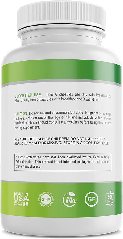 ORGANOPLEX Insulin Plant Capsules (Costus Igneus) – 100% Natural Supplement, 360 Veggie Caps (2 Month Supply)