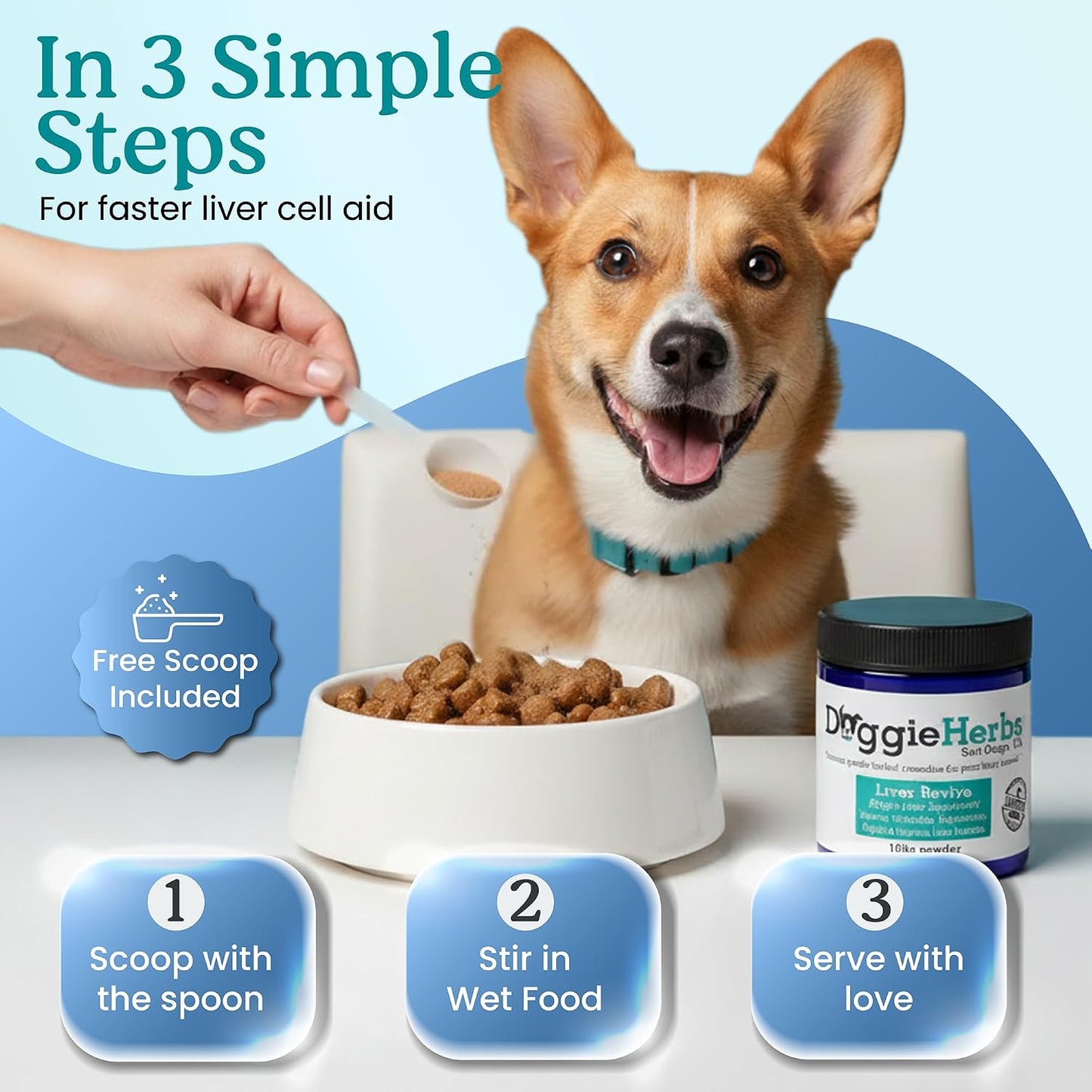 High Potency Liver Support & Detox Powder for Dogs – Veterinary Strength Milk Thistle & Turmeric – 100g - görsel 4