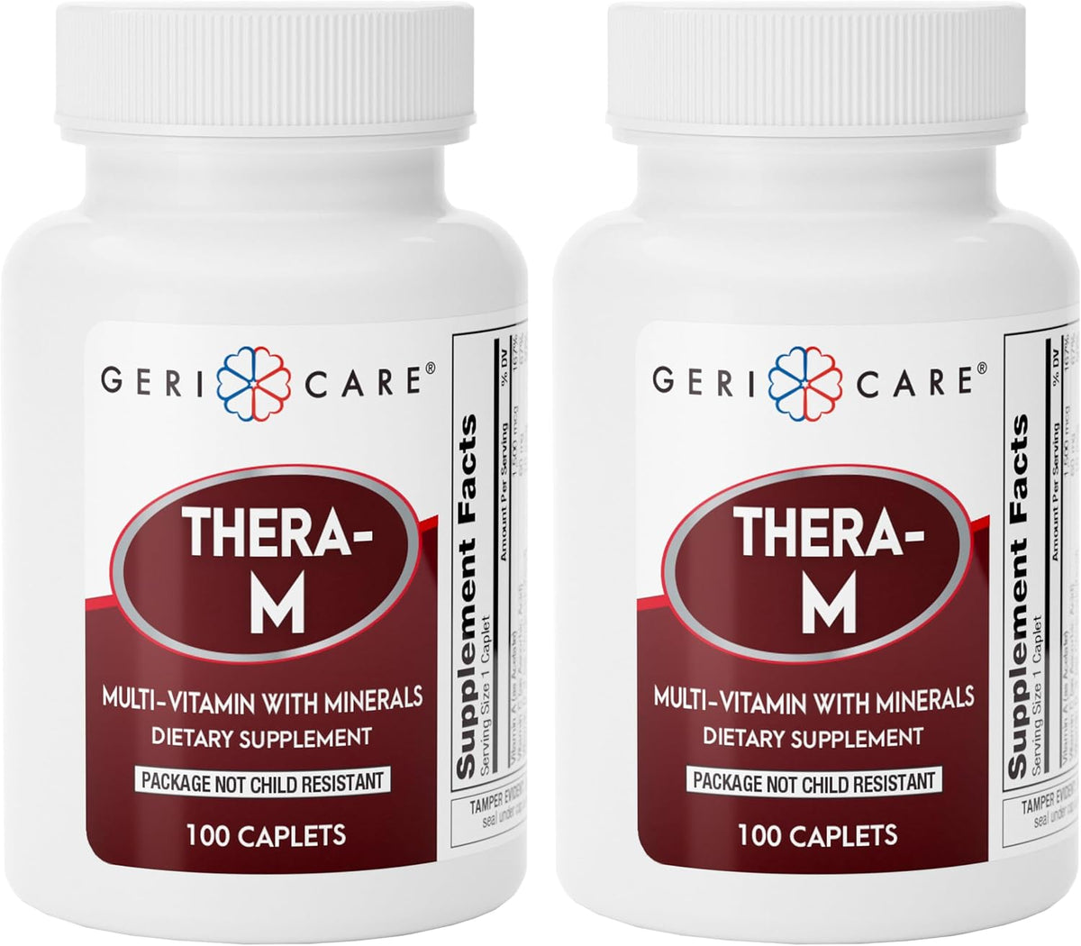 GeriCare Thera High Potency Multivitamin Tablets - 100 Count - görsel 7