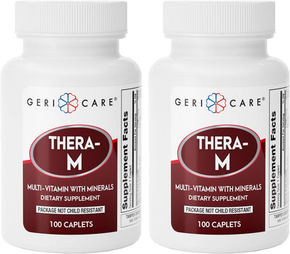 GeriCare Thera High Potency Multivitamin Tablets - 100 Count