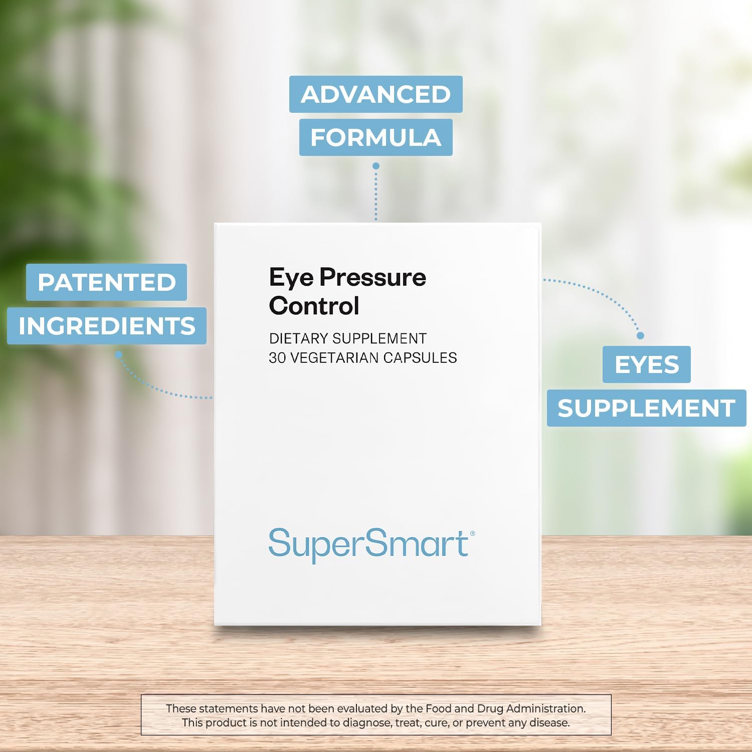 Eye Pressure Control - with Mirtoselect Bilberry Extract & Pycnogenol Pine Bark Extract - 30 Vegetarian Capsules - görsel 3