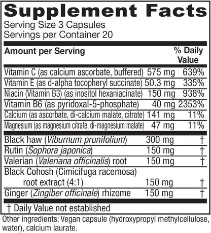 Vitanica Cramp Relax, Menstrual Support, Vegan, 60 Capsules