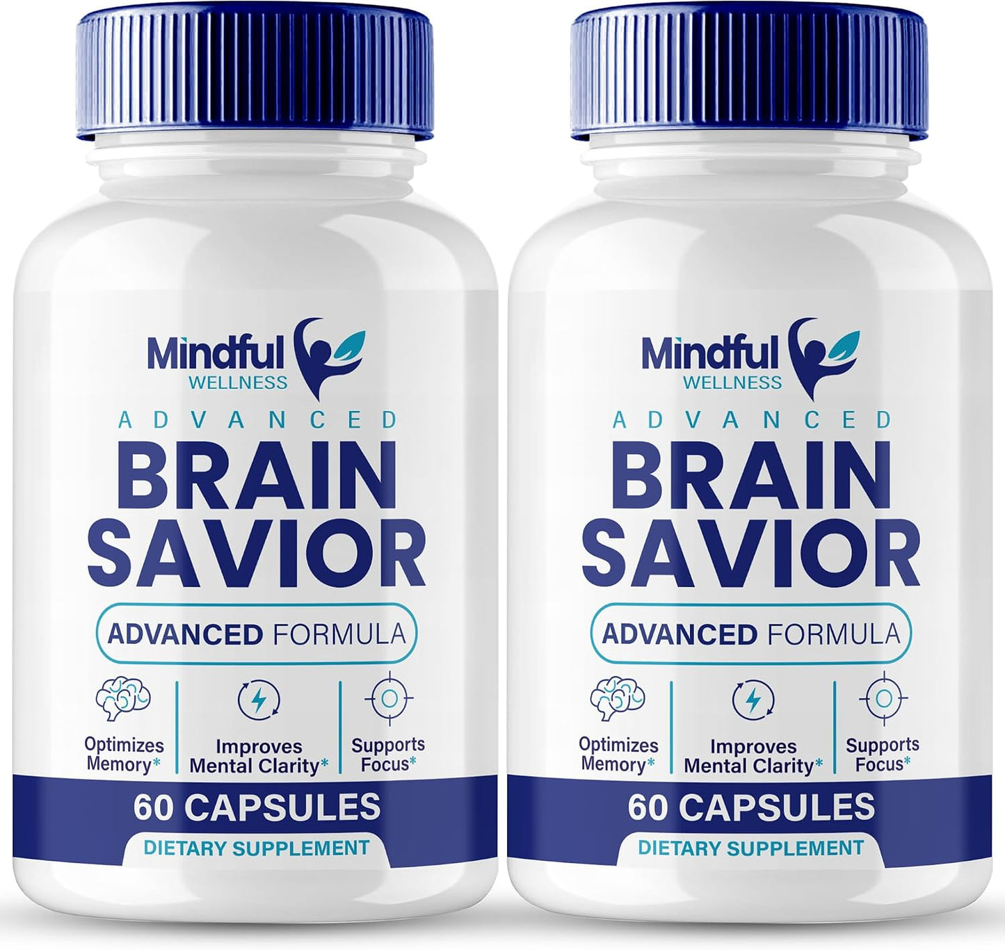 Brain Saviour Brain Supplements for Memory and Focus Capsules - Advanced Formula Nootropic Brain Health Support (2 Pack) - görsel 1