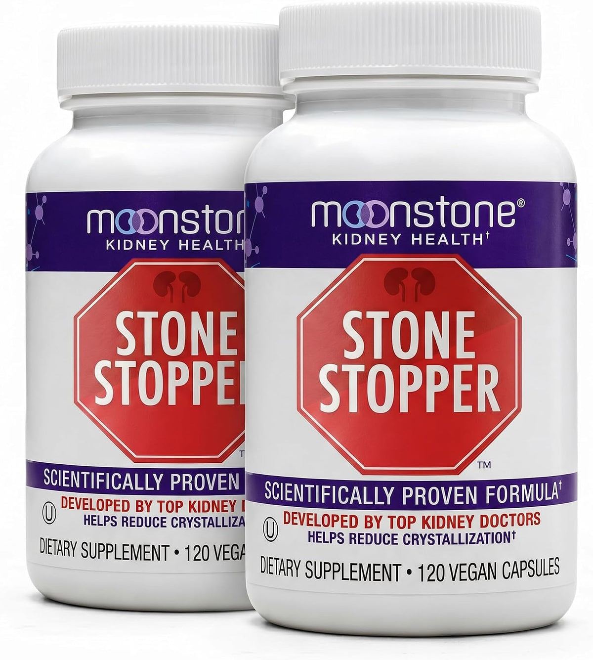 Stone Stopper Capsules, Kidney Stone Prevention, Calcium Oxalate Protector, Alkali Citrate Support Supplement, Developed by Urologists to Support Kidney Health, 60 Day Supply (240 Count) - görsel 1