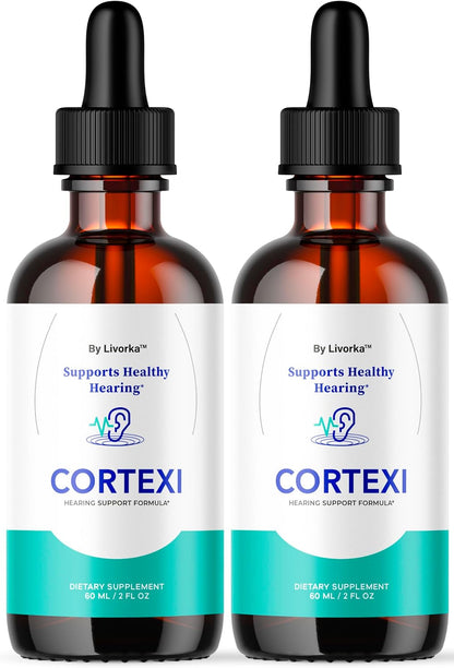 Cortexi Oral Drops – A Liquid Formula for Ear Health and Hearing Support – Pack of 2 Bottles (60-Day Supply)