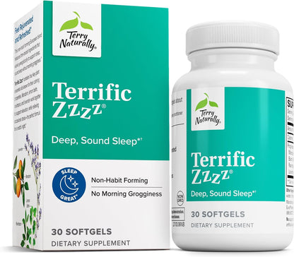 Terry Naturally Terrific Zzzz – Sleep Support with Mandarin Oil Complex, 30 Softgels