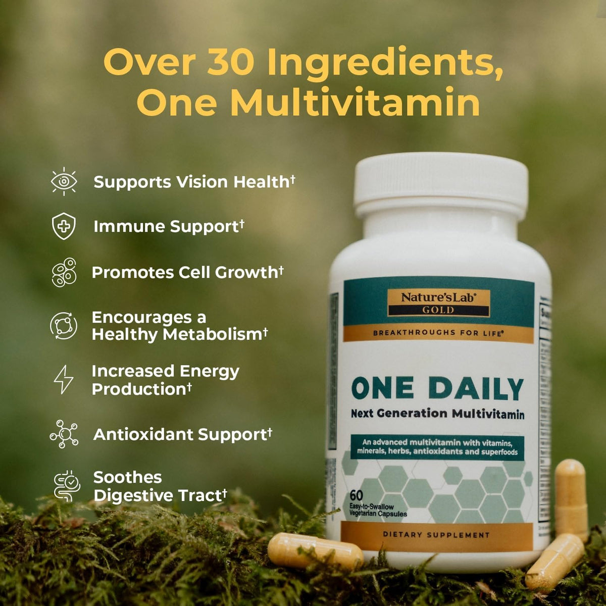 Nature's Lab One Daily Multivitamin Capsules - görsel 4