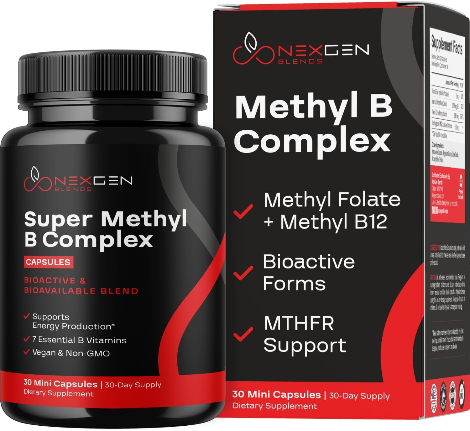 Methylated B Complex Food Supplement - Bioactive with 5-MTHF & Methylcobalamin - görsel 9