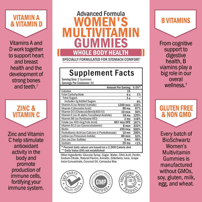 BioSchwartz Women's Multivitamin Gummies – Mixed Berry (60 Gummies) – Image 4