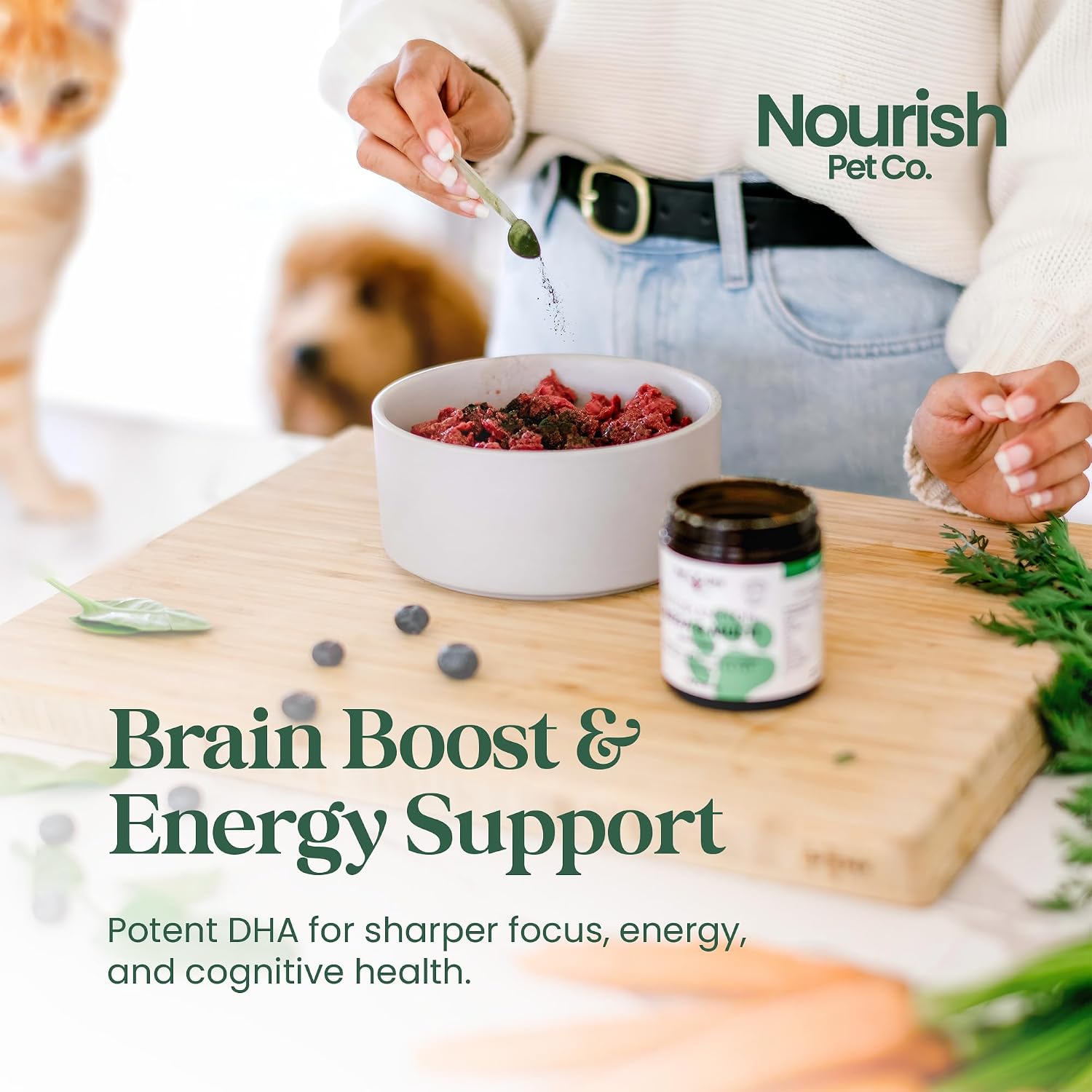 Nourish Pet Co. Phytoplankton Omega & Multivitamin for Dogs and Cats – 80g - görsel 5