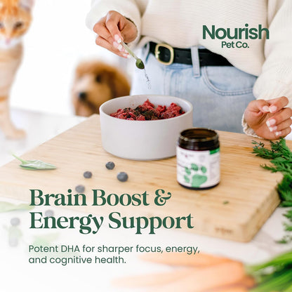 Nourish Pet Co. Phytoplankton Omega & Multivitamin for Dogs and Cats – 80g