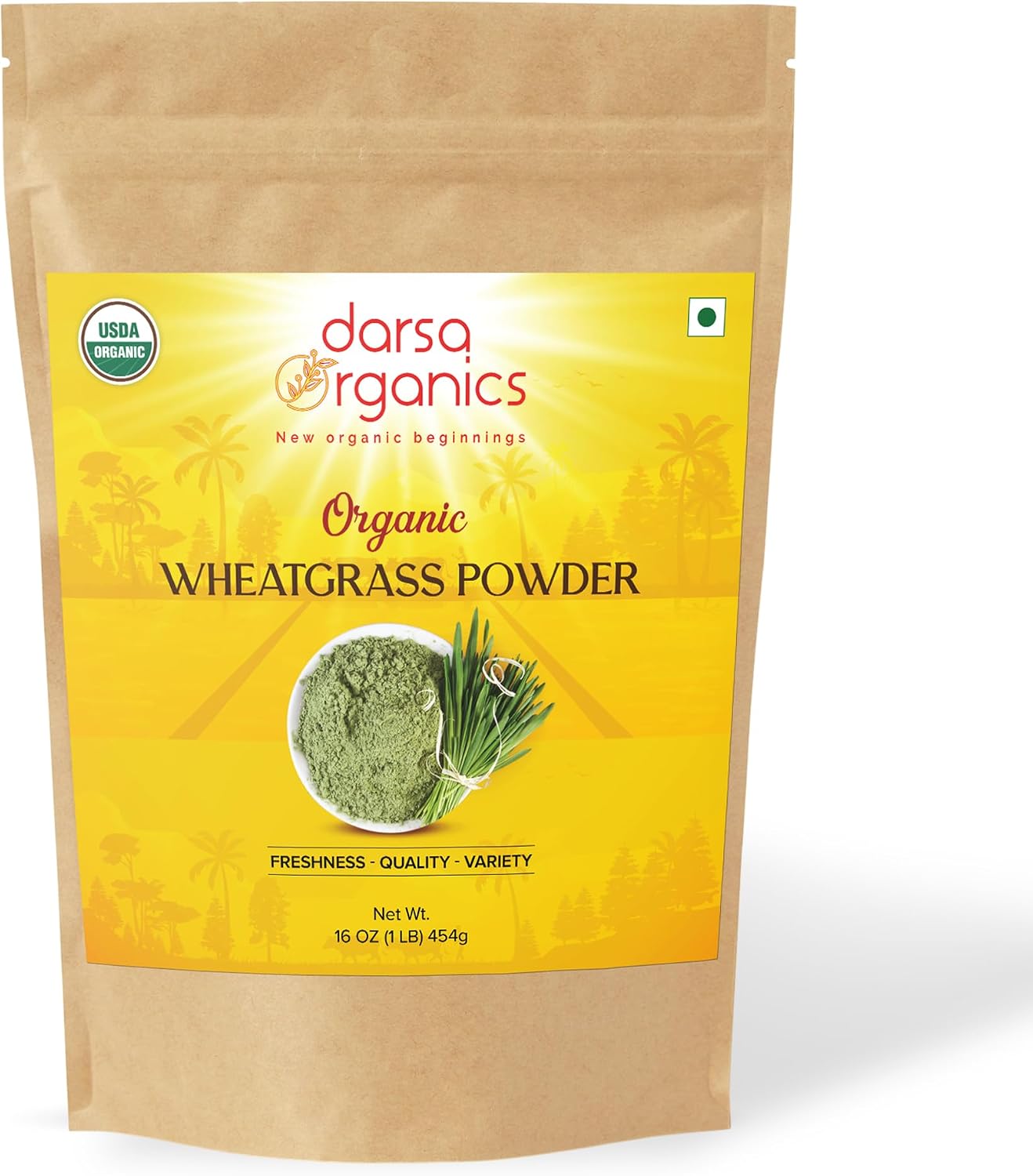 Wheatgrass Powder 454g - Certified Organic, Non-GM, Vegan - görsel 1