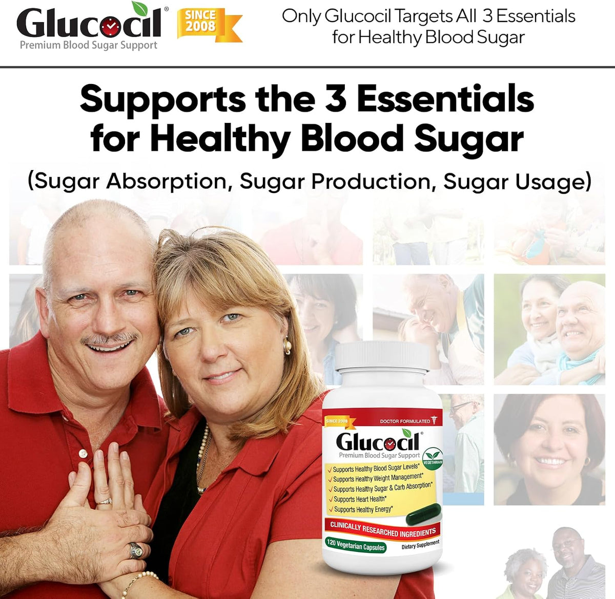 Glucocil Vegetarian Capsules – Premium Blood Sugar Support with Berberine and Mulberry Leaf - görsel 2