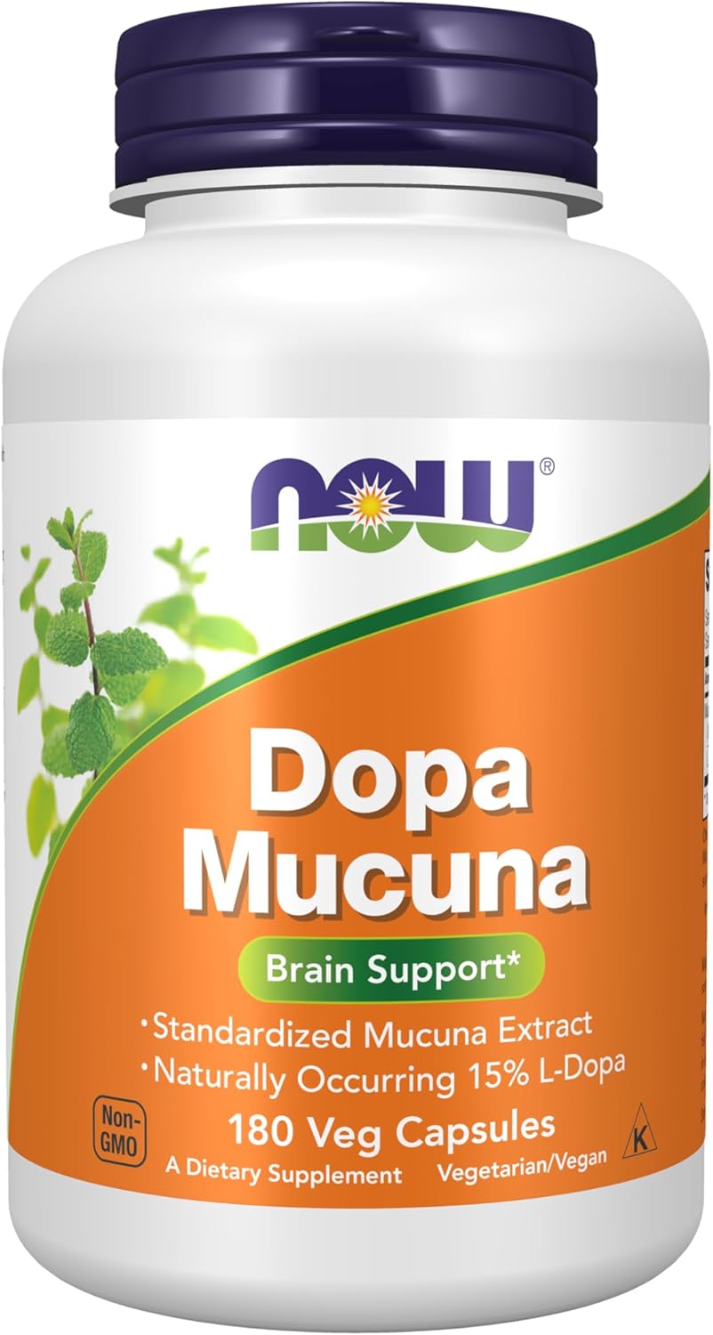 NOW Supplements, DOPA Mucuna, Standardised Mucuna Extract with Naturally Occurring 15% L-Dopa, 90 Veg Capsules - görsel 10
