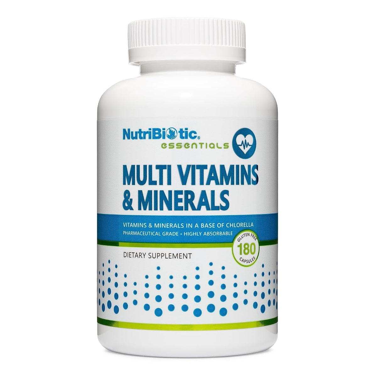 NutriBiotic Multi Vitamins & Minerals - 180 Capsules - görsel 1