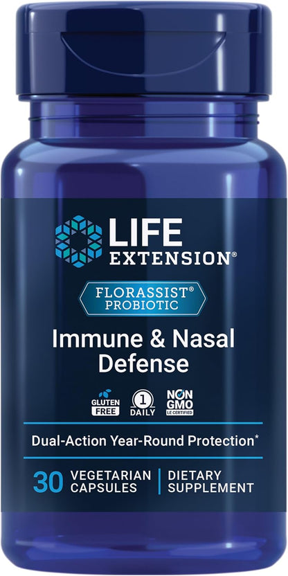 Life Extension FLORASSIST Immune & Nasal Defence, 30 Capsules