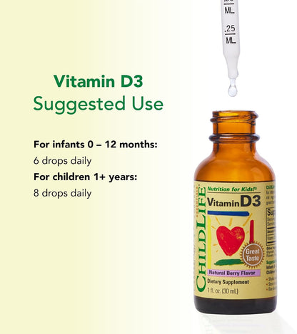 ChildLife Essentials Baby Vitamin D3 Drops
