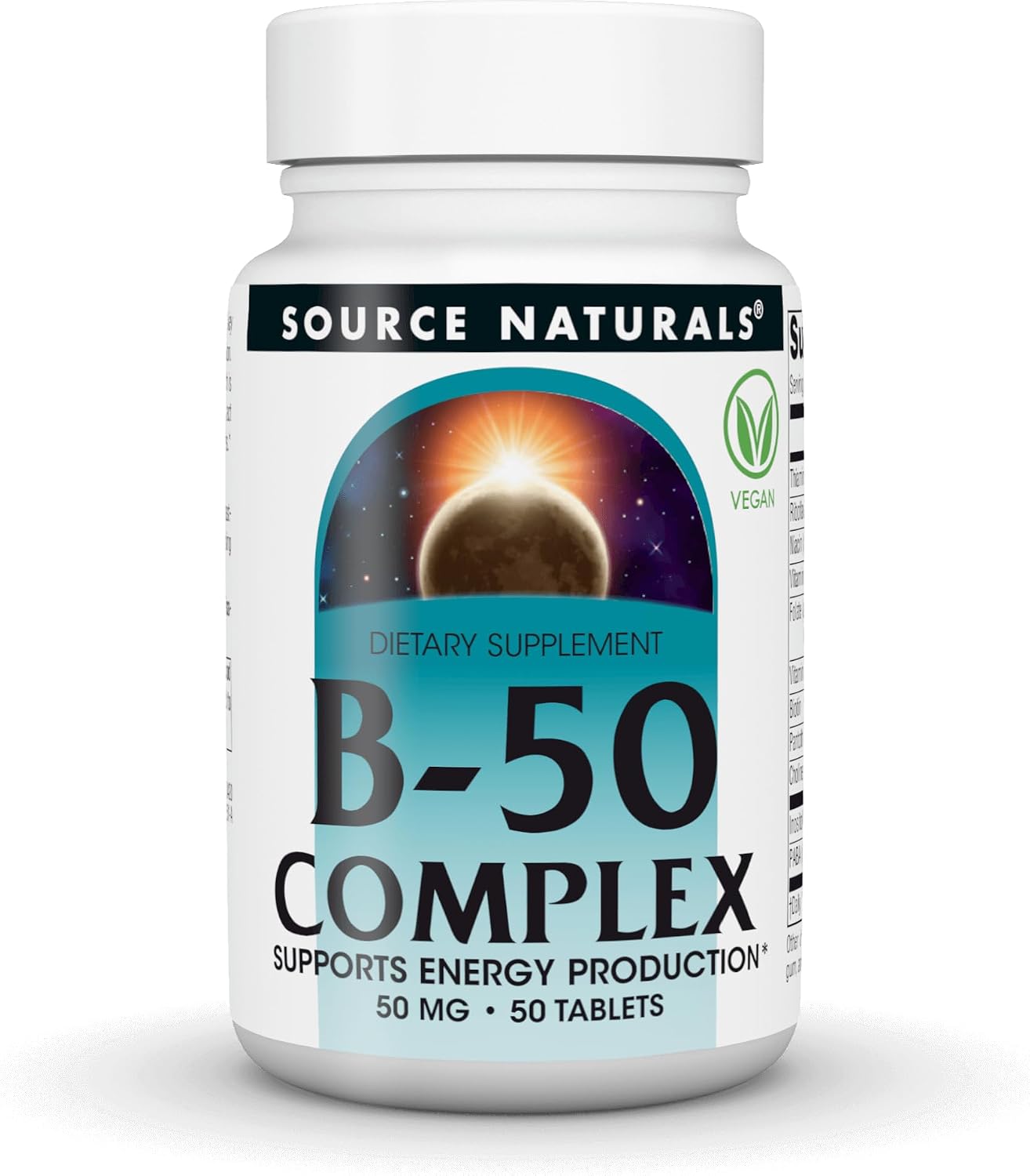 Source Naturals B-50 Complex, 50 mg - 50 Tablets - görsel 1