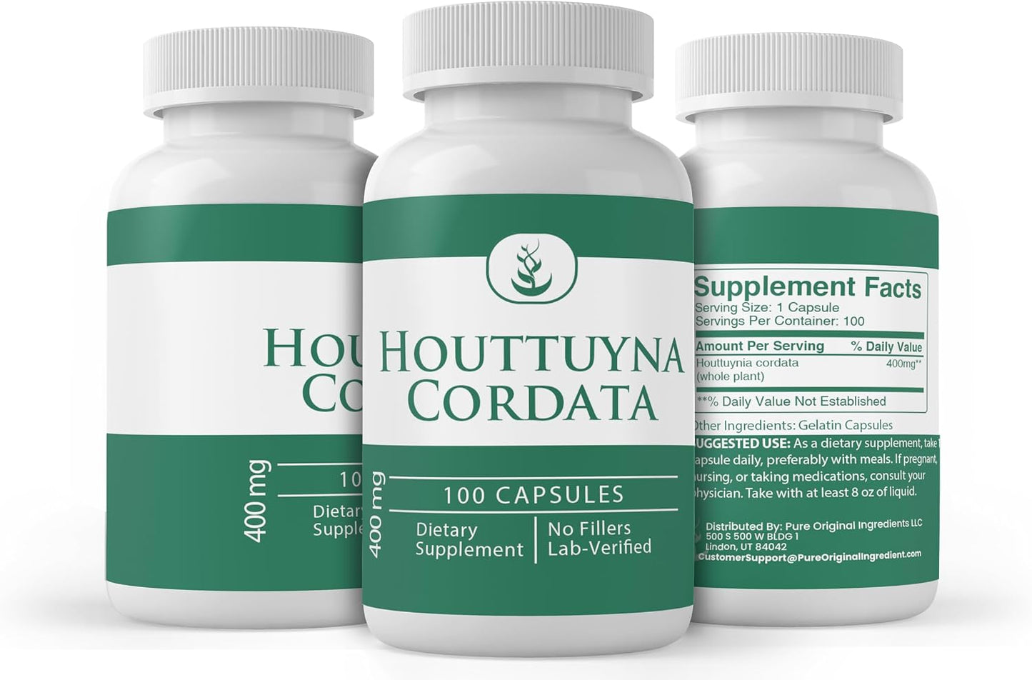 Pure Original Ingredients Houttuynia Cordata, 100 Capsules - Pure Single Ingredient Food Supplement - görsel 4