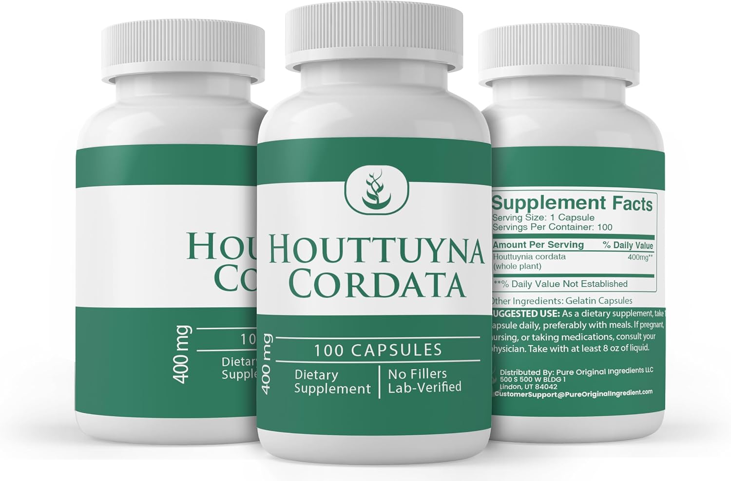 Pure Original Ingredients Houttuynia Cordata, 100 Capsules - Pure Single Ingredient Food Supplement - görsel 4