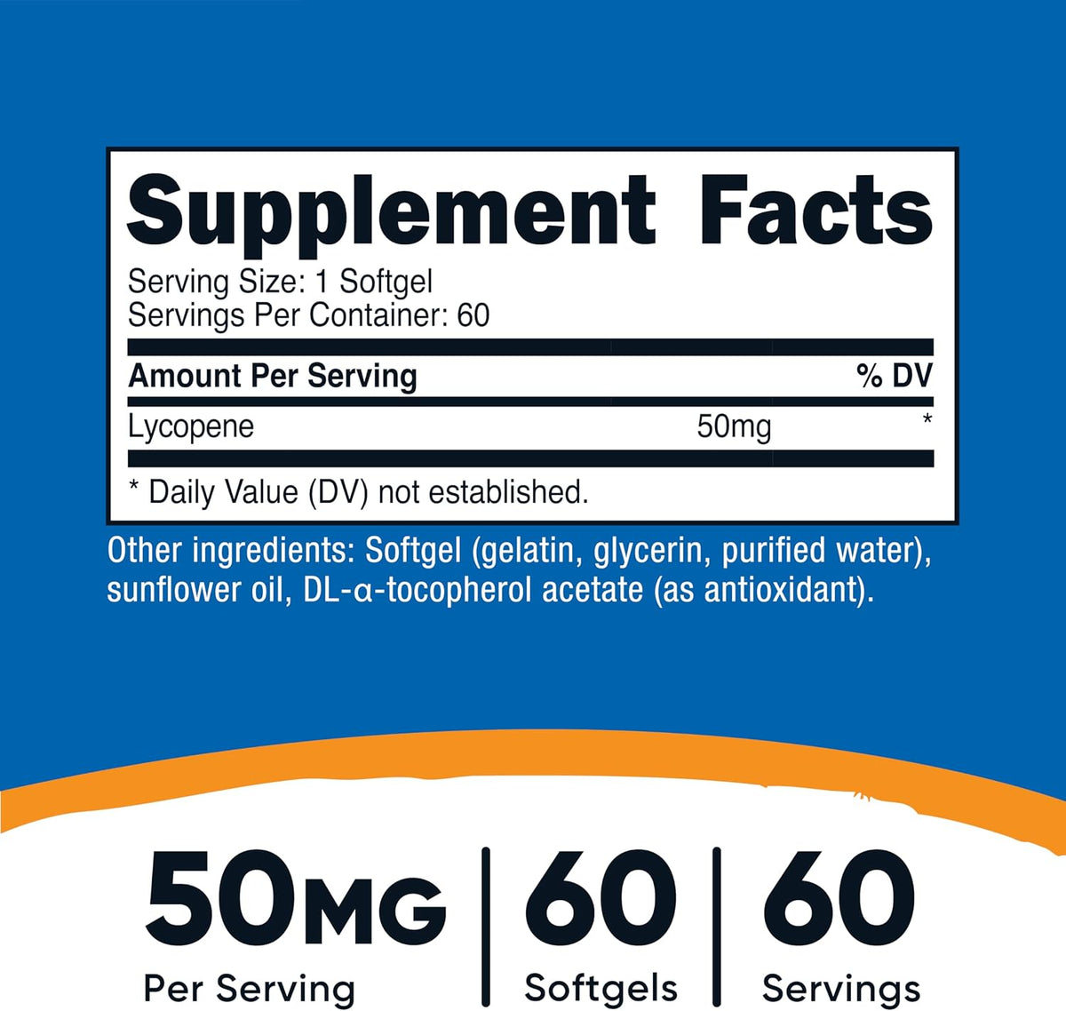 Nutricost Lycopene 50mg Softgels (60 Softgels) - görsel 2