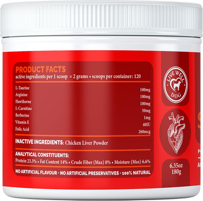 Live Well Dog Heart Health Powder for Dogs – Provides antioxidant protection – CoQ10 and vitamin E help combat – Image 3