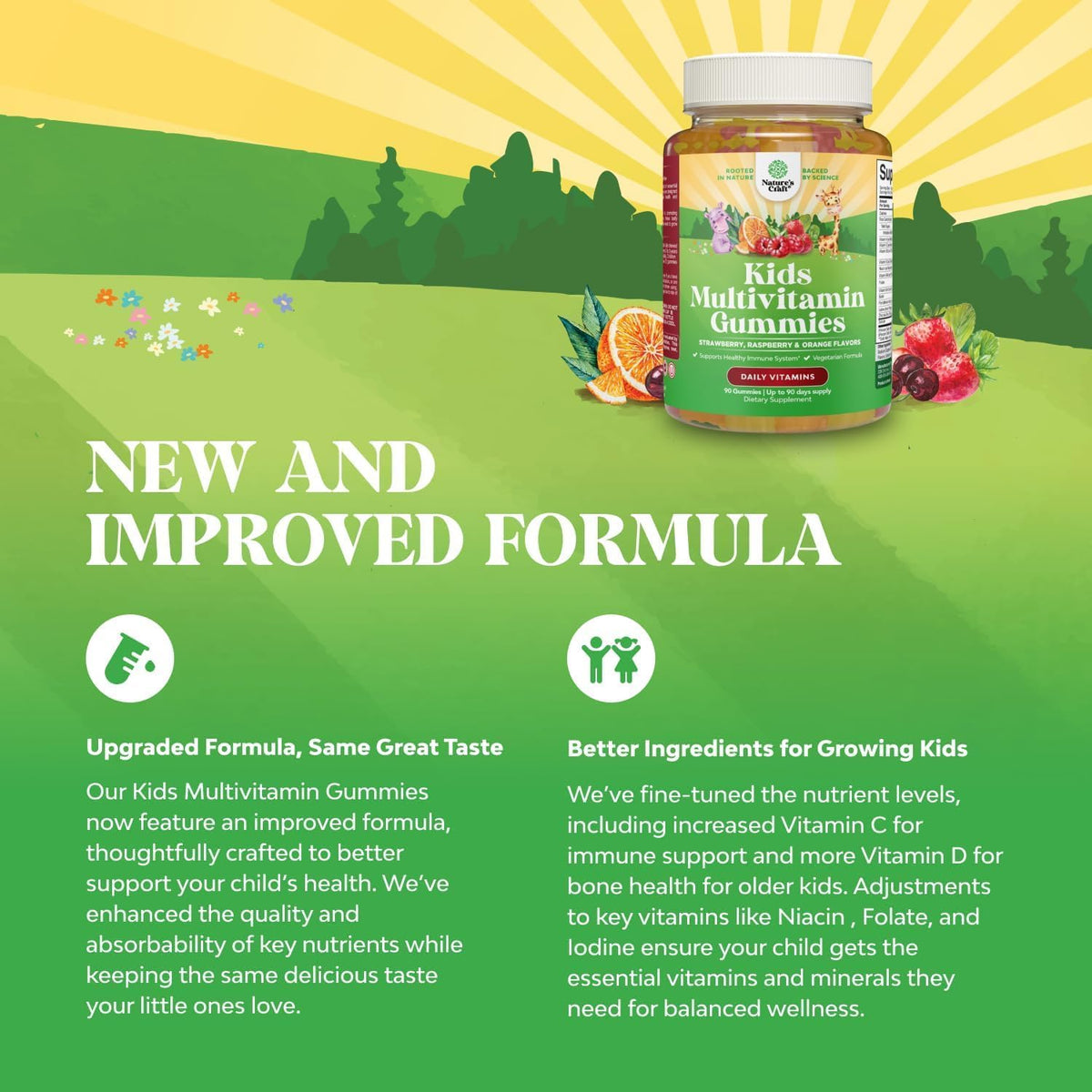 Natures Craft Children's Multivitamin Gummies | Plant-Based | Immune Support | 90 Gummies - görsel 2