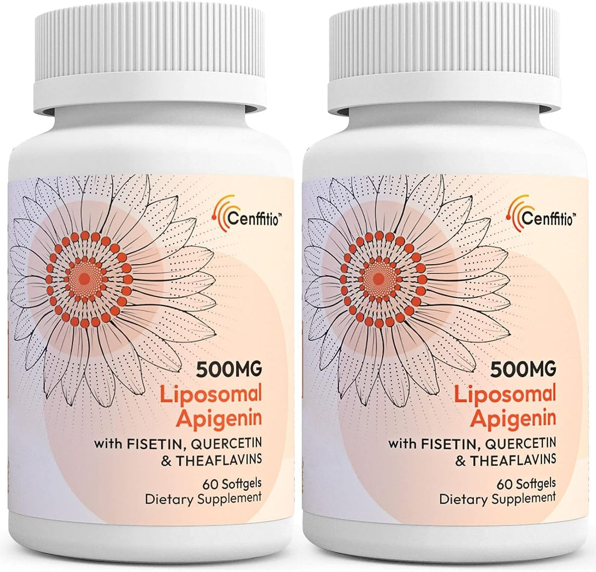 Cenffitio Liposomal Apigenin 500mg Softgels – with Fisetin, Quercetin & Theaflavins – 8-Month Supply - görsel 9