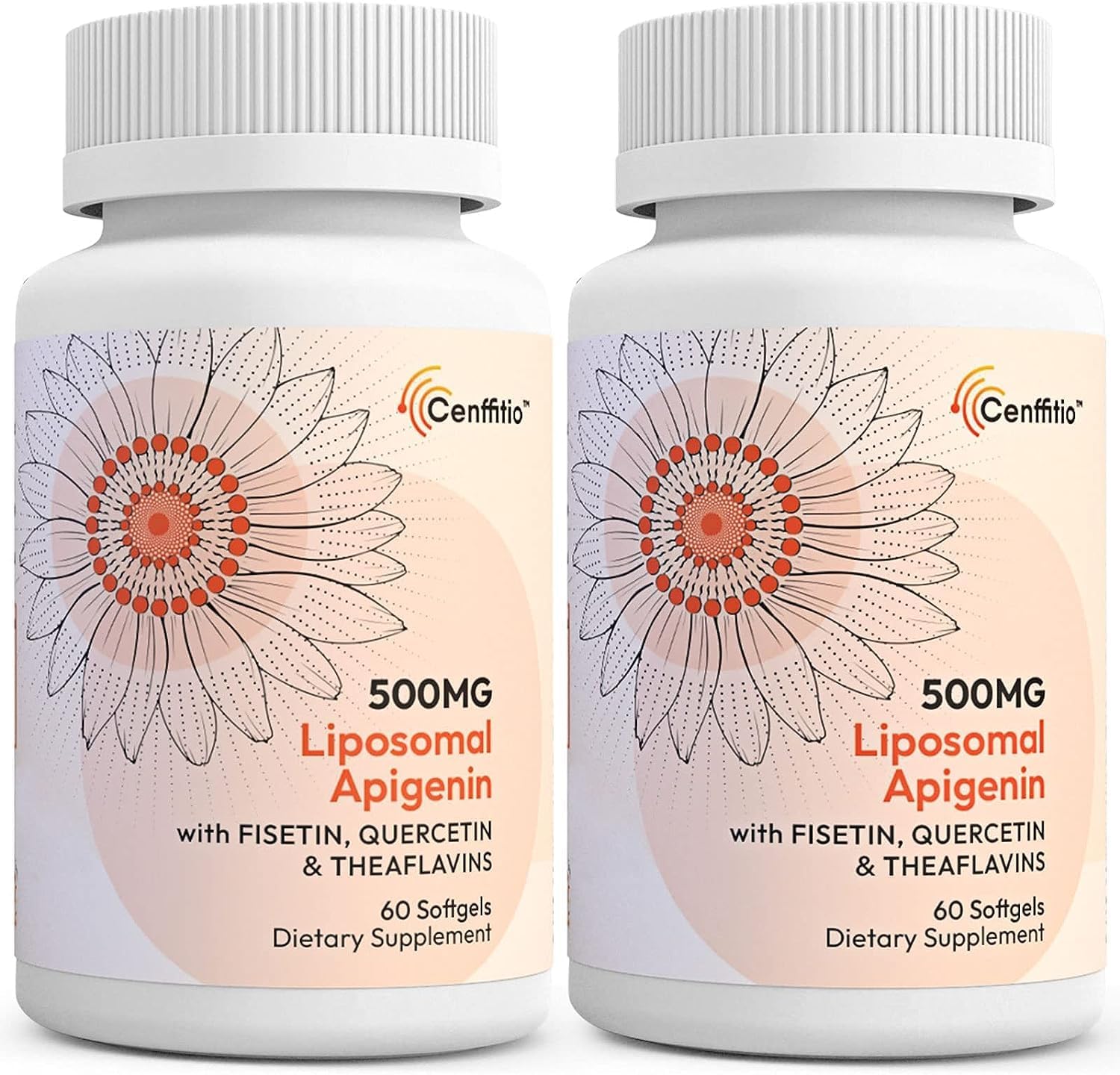 Cenffitio Liposomal Apigenin 500mg – with Fisetin, Quercetin & Theaflavins – 60 Softgels - görsel 10