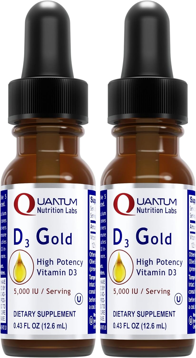 QNL D3 Gold - Vitamin D Liquid Drops - Bone & Immune Support - 12.7 ml - görsel 4