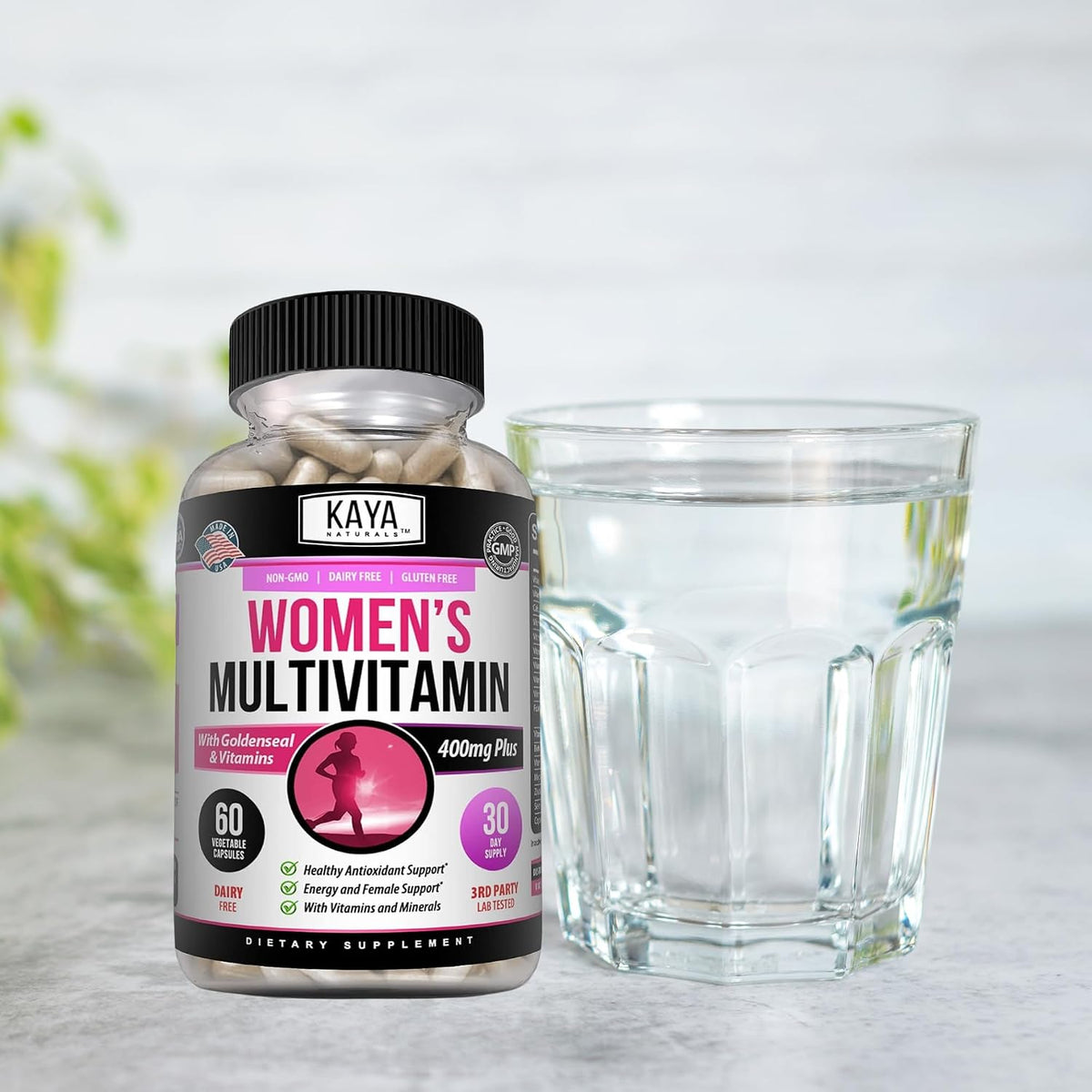 Kaya Naturals Women's Multivitamin – Overall Health, Antioxidant & Immune Support with Vitamins A, C, D, E, Biotin, Folic Acid & Multi-Mineral - görsel 6